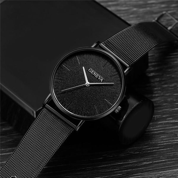 

wristwatches fashion genuine leather mens watches quartz watch men casual slim mesh steel waterproof sport relogio, Slivery;brown