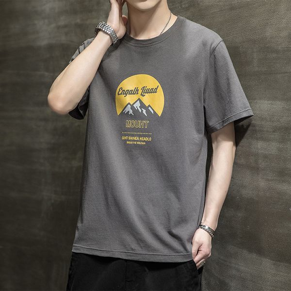 

men's t shirts short t-shirt korean ins fashion summer cotton half sleeve upper garment wear, White;black