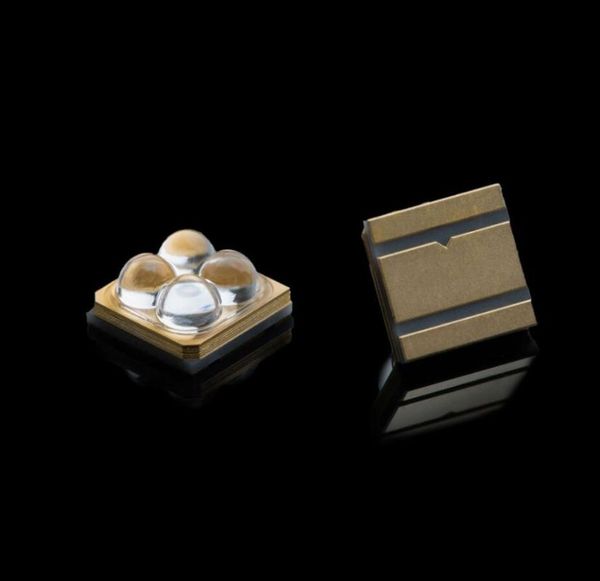

light beads 6565 uvc 270-280nm 4w led high power bead 90-115mw 30Â° ain ceramic substrate quartz glass len uv chip for sterilization