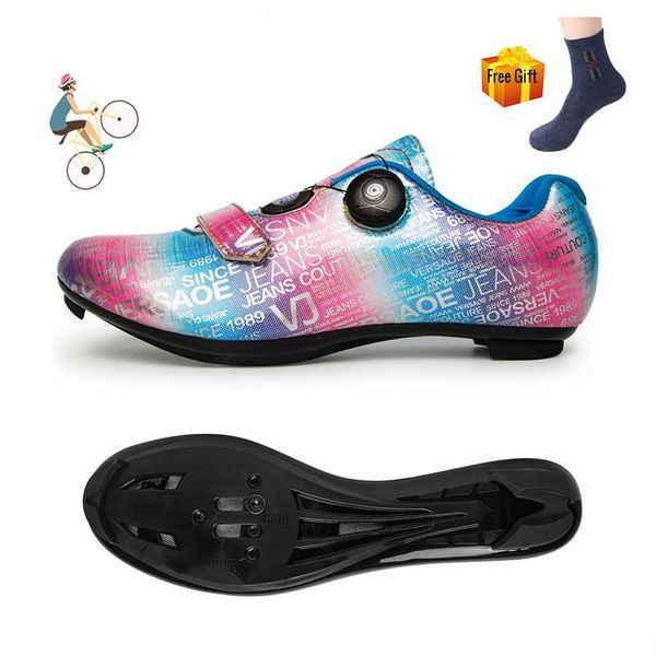 

men's spring professional cycling shoes zapatillas ciclismo hombre neutral self-locking road footwear, Black