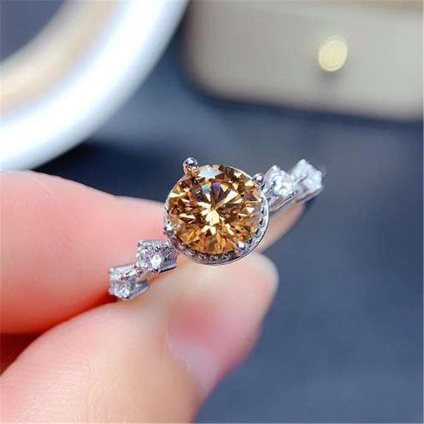 

wedding rings ekopdee cubic zirconia dainty engagement for women fashion round cut zircon adjustable ring promise bridal jewelry 2021, Slivery;golden