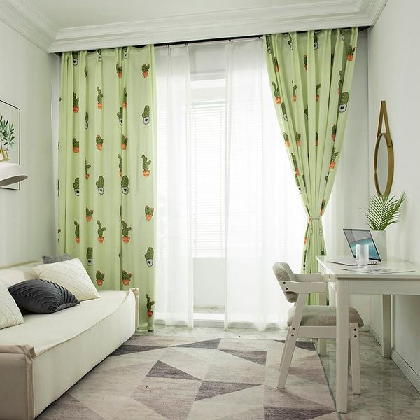 

curtain & drapes nordic style print tulle curtains for children's bedroom kids window treatments sheer living room finished customizati