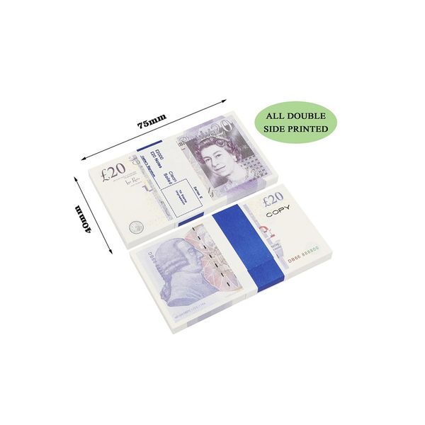 prop money 10 50 100 banconote false Copia film denaro finto billet euro 20 gioca Collezione e regali309w3F69