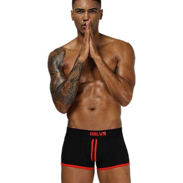 

male underwear men's boxers para hombre men underpants shorts ropa interior cotton boxers calzoncillo, Black;white