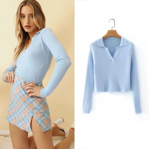 

pullover knitted spring autumn women's clothing simple korean style self-cultivation long sleeve casual basic sweaters, White;black