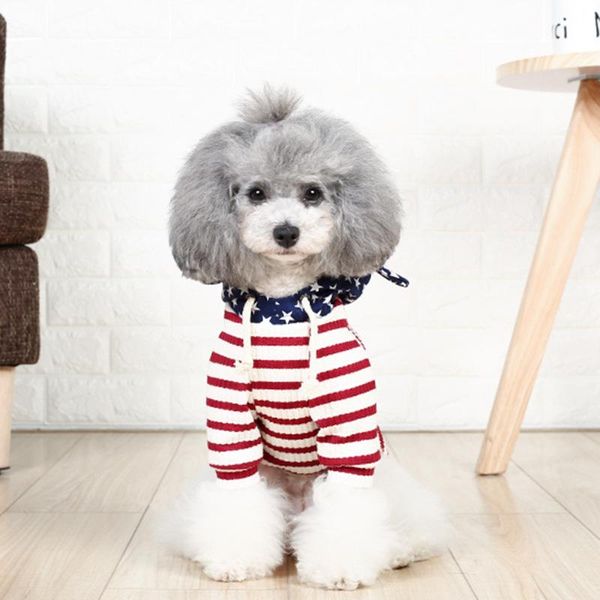 

dog apparel puppy plush clothes teddy bear pomeranian fawn chihuahua cute small pet autumn winter soft keep warm