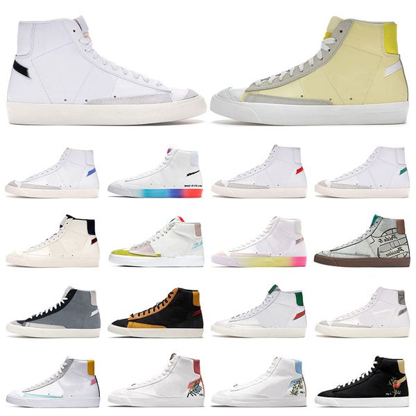 

blazer mid 77 vintage men fashion shoes women sneakers indigo have a good game thermal white green black habanero red bicycle yellow outdoor