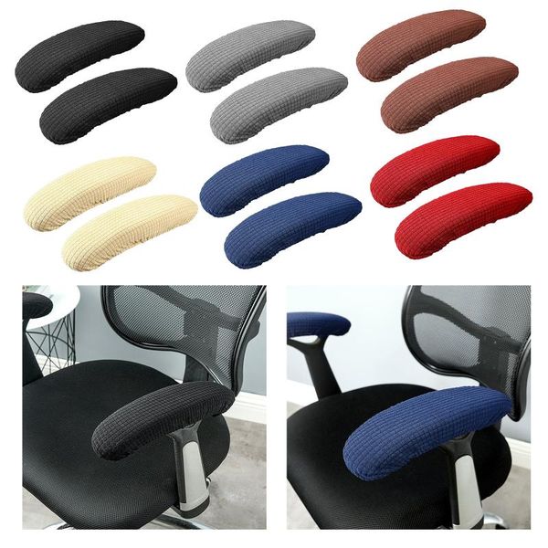 

stretch chair armrest covers office computer armchair arm protector 6 colors