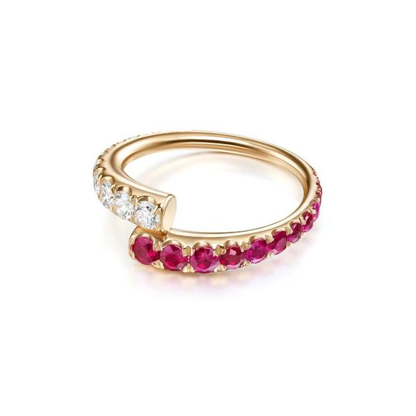 

cluster rings fashion women finger jewelry micro pave green red blue colorful cz open adjust band stacking, Golden;silver