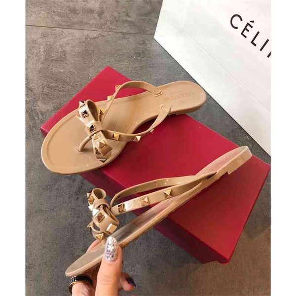 

zvu / val sandals rivet slippers, Black