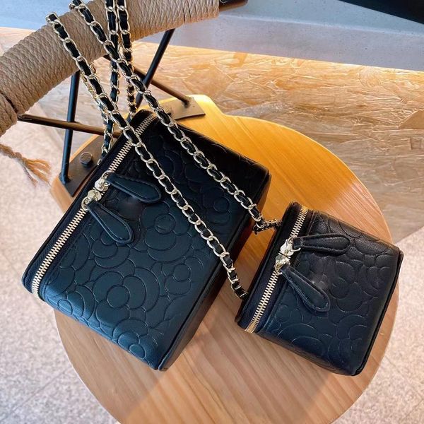 

luxury designer ladies fashion shoulder bag camellia style makeup box