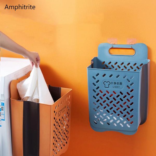 

laundry bags 35l folding baskets home storage facility big bathroom organization hanging plastic basket