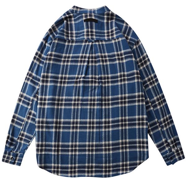 

Men's Shirts Famous Mens 2021 Fashion Stylist Quality Plaid Men Women Couples Short Shirt M7AG, White;black