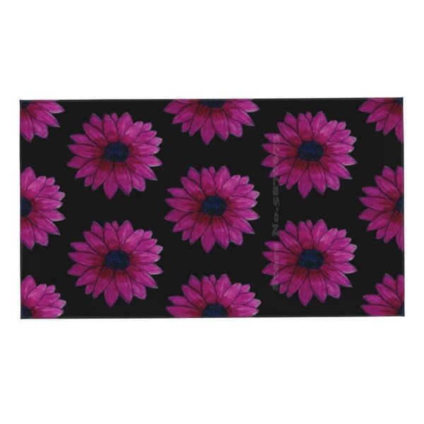 

towel beautiful purple flower of art 3d print bath strong water absorption cute pretty nature nice rian vegan
