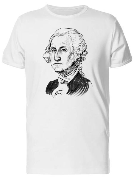 

George Washington President Men's Tee -Image by Shutterstock, White;black