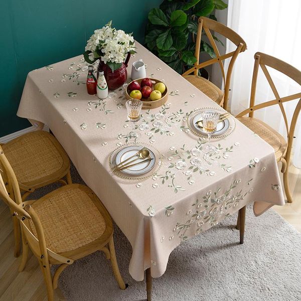 

table cloth embroidery desk student girl heart pink princess style bedroom tea