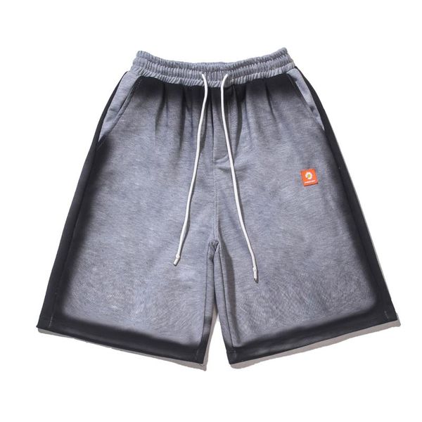 

men's shorts pants vintage gradient casual sports loose couple tide brand summer beach short, White;black