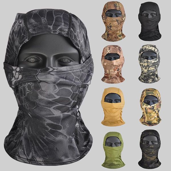 

beanies military camouflage balaclava outdoor cycling fishing hunting hood protection army tactical full face scarf head mask cover
