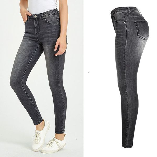 

women's jeans summer vintage stretch skinny for women clothing femme denim pencil pants female casual trousers xl 4xl1 ngx4, Blue