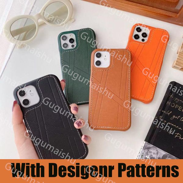 

fashion leather cell phone cases for iphone 13 13pro max 7 8 7p 8p se x xr xs xsmax 11 12 11pro 12pro 11promax 12promax 4 colors luxury desi