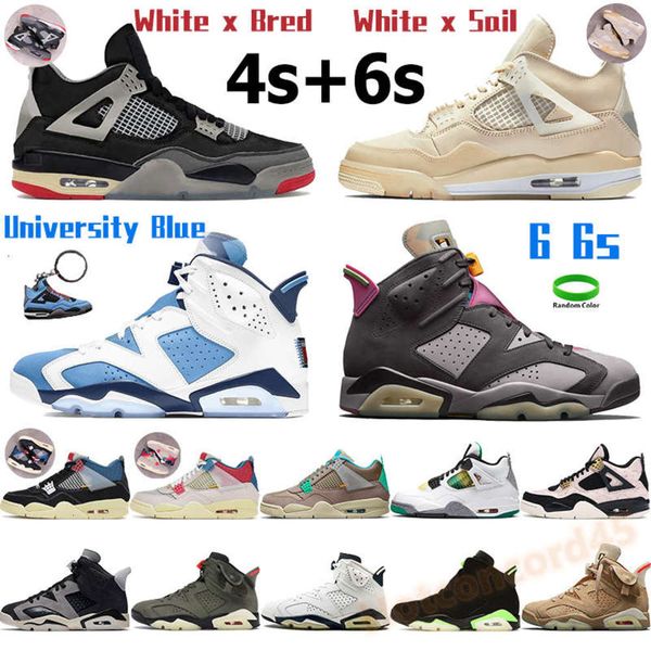 

4 4s men women basketball shoes white x sail bred noir sp taupe haze rasta 6s mens sneakers university blue unc bordeaux sports trainers, Black