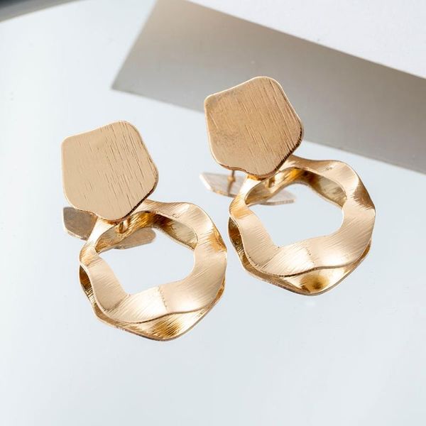 

stud 2021 korean gold stainless steel starry earrings imitation jewelry for women wholesale kolczyki brincos, Golden;silver