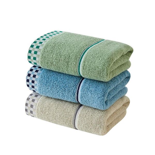 

towel face bathroom super absorbent luxury soft cotton towels hand 33x73cm mini plaid 100% mj-1091