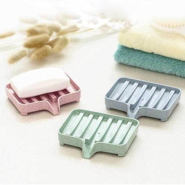 

soap dishes sponge holder storage rack drain box tray soapbox 1 pcs shower tool dish plate