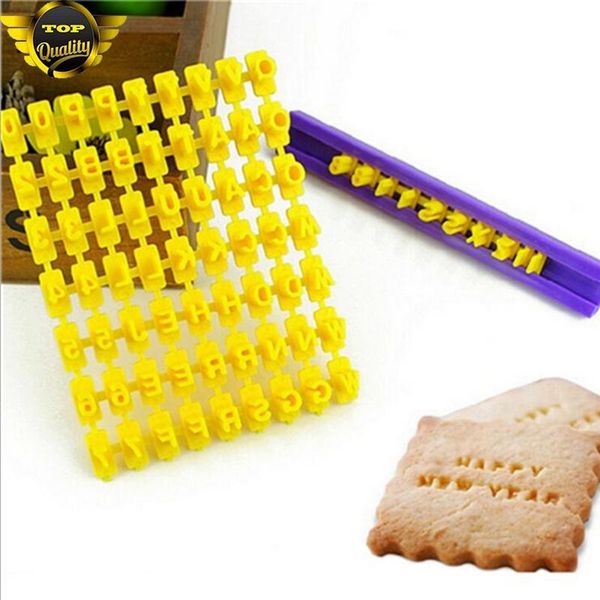 

baking & pastry tools 2pcs kitchen accessories home large fondant plastic alphabet letter number mold cake decorating set cookie cutter