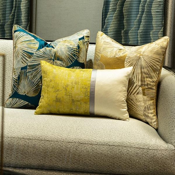 

cushion/decorative pillow abstract geometric cushion cover modern light luxury jacquard decorative pillows case sofa bedding ca