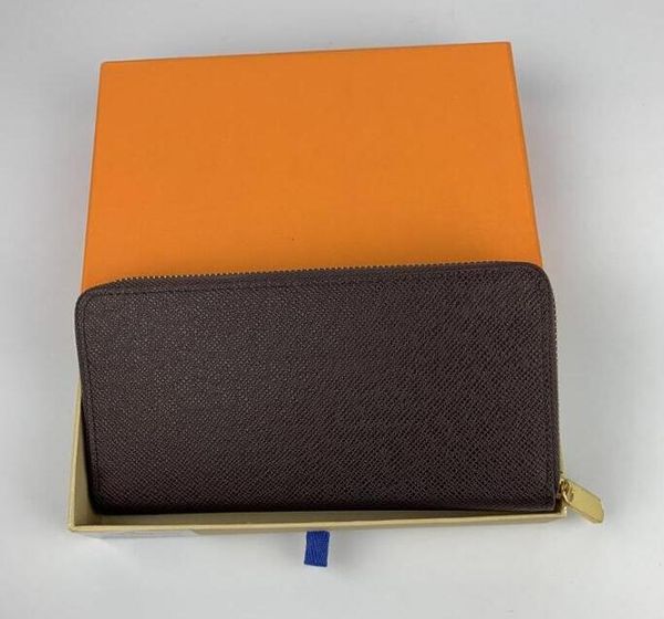 

classic single zipper wallet the most stylish way to carry around money cards and coins men leather purse card holder long business women wa, Red;black