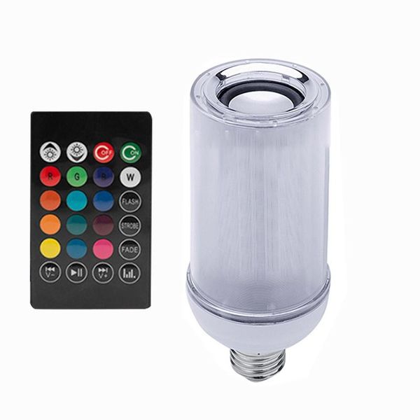 

bluetooth o led music light mobile app control colorful smart flame bulb portable speakers