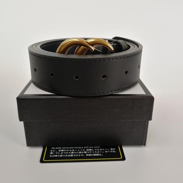 

2021 fashion big buckle genuine leather belt with box designer men women mens belts aaa, Black;brown
