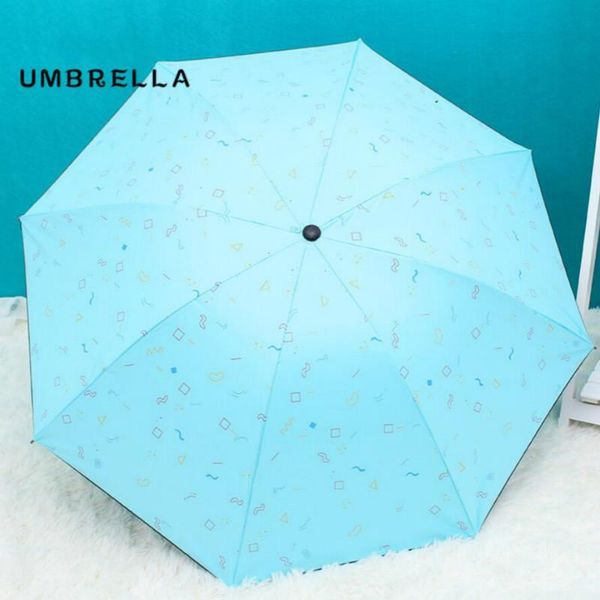 

umbrellas folding umbrella mini uv protection sun three-folding for women