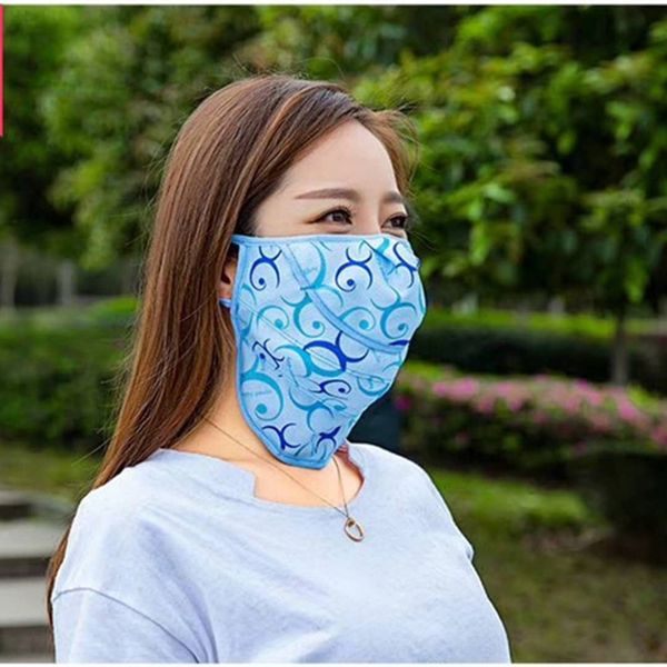 

protection korean summer printed sun mask for female cyclists