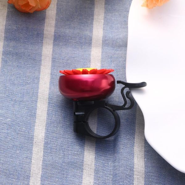 

bike horns sunflower shaped kids children cycling bell handlebar ring ringer horn (red)