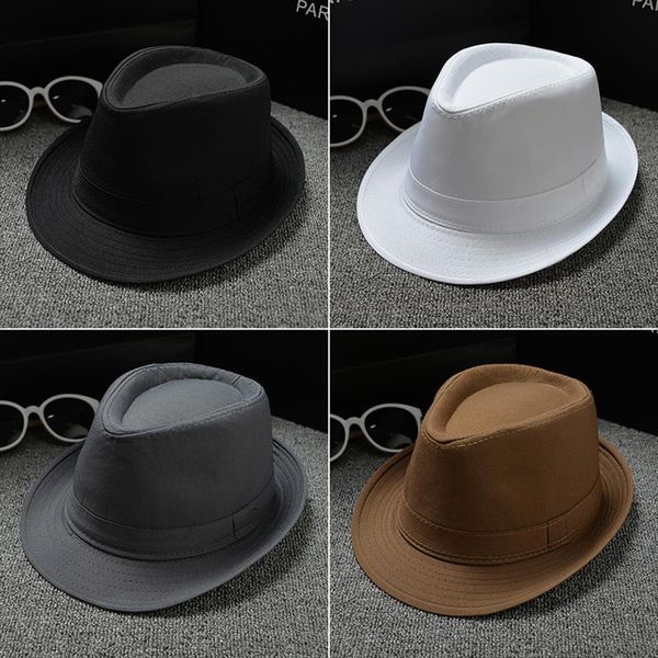 

blank panama hat men women fedora hats travel jazz cap sun caps, Blue;gray