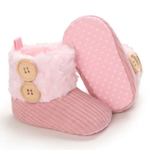 

first walkers casual shoes walker born cute non-slip soft sole shoe 0-18m baby girls boys cotton knitting boots buckle