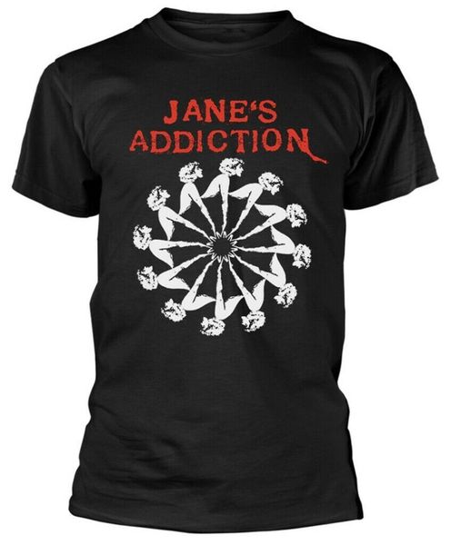 

men's t-shirts camiseta de jane's addiction 'lady wheel', nueva y oficial, White;black