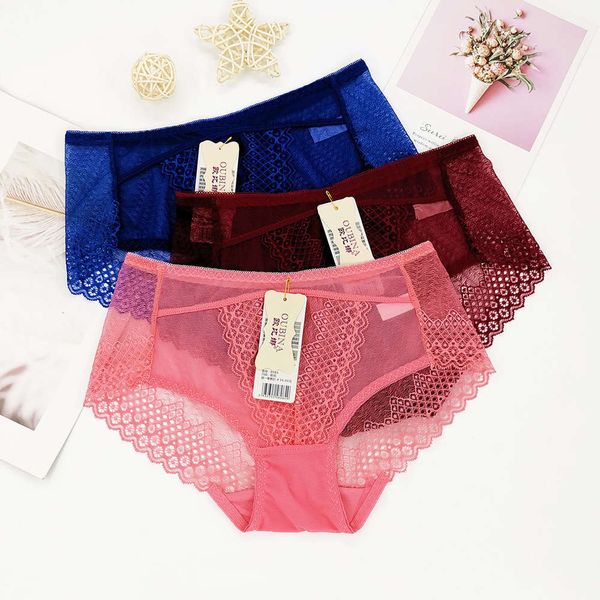

high grade lace young mm low waist out girl large traceless briefs, Black;pink