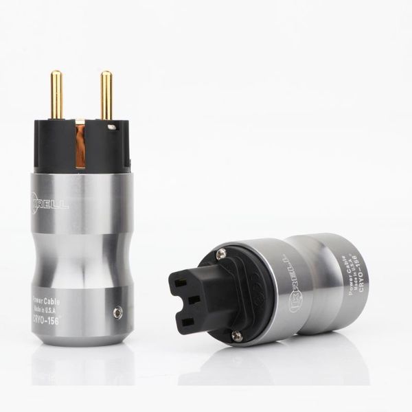 

smart power plugs hi-end 24k gold plated europe standard male mains ac plug audio hifi european famale supply socket