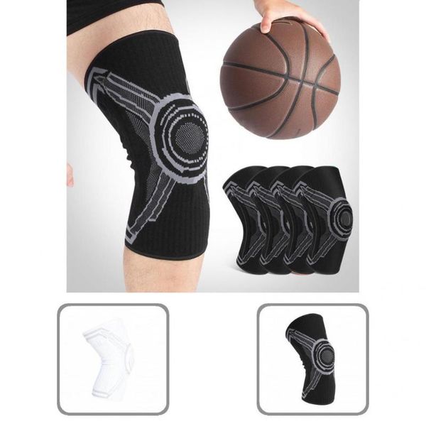 

elbow & knee pads collision avoidance 1pc wear resistant compact pad protective brace anti slip silicone for running, Black;gray