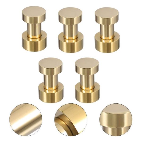 

hangers & racks 5pcs wall hooks brass towel strong adhesive for bathroom cabinet