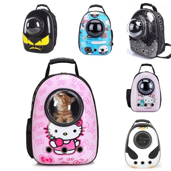 

pet rucksacks, portable breathable cats carry backpacks cartoon, puppies travel bag, pets for hiking cat carriers,crates & houses