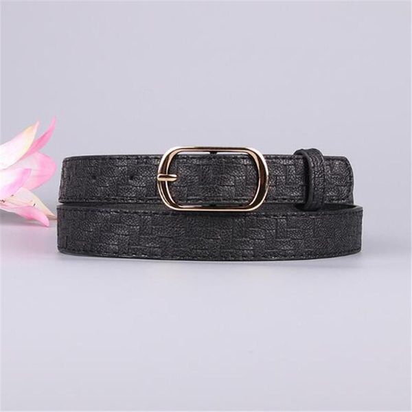 

belts 2021 striped 107.5cm * 2.2cm women waist snake print female metal buckle cinturon mujer cinturone para hombre lady, Black;brown