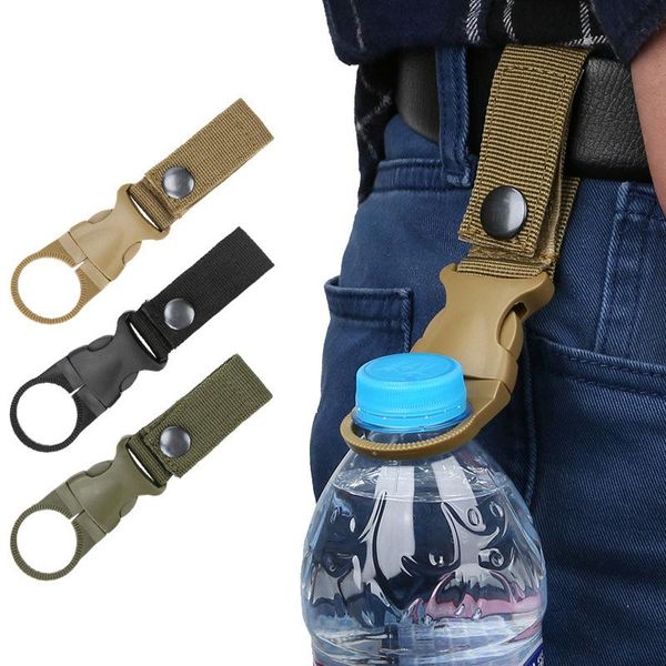 

cords, slings and webbing molle backpack buckle carabiners attach quickdraw water bottle hanger holder outdoor camping hiking climbing acces