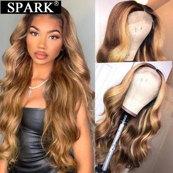 

ombre highlights brown 4x4 lace closure human hair wigs peruvian body wave 100% remy 13x4 front, Black;brown