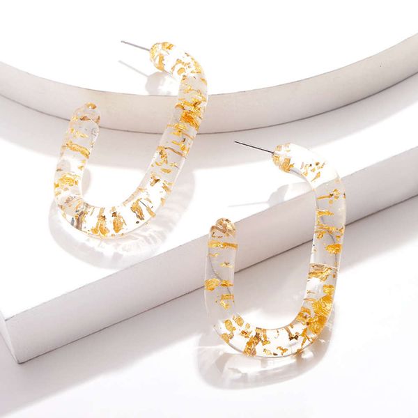 

transparent earrings female sense circle net red simple earrings