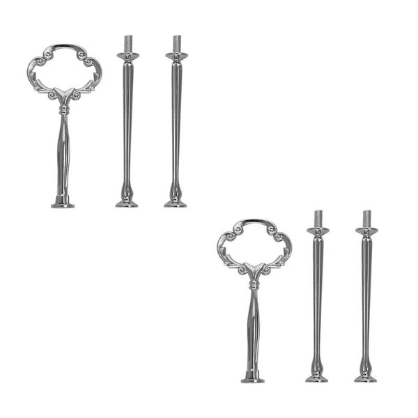 

other bakeware 1set 3 tier cake plate stand heavy metal center handle fitting hardware rod