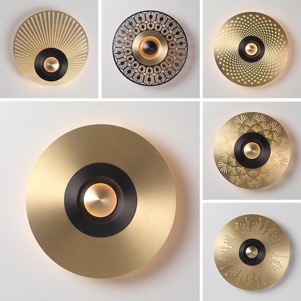 

wall lamps modern led lamp sconce single light hallway living room bedroom bedside loft home decor gold applique fixtures